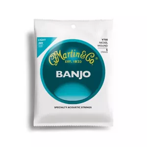 3 Sets Martin V700 Vega Banjo Strings 5 String Light Nickel Wound 9-20 - Picture 1 of 1