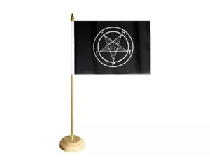 Tischflagge Baphomet Church of Satan Tischfahne 15x22cm - Bild 1 von 1