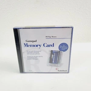 Tarjeta de memoria Radio Shack Gamepad Nintendo 64 #26-617 - nueva sellada - Imagen 1 de 6