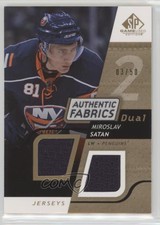 2008 SP Game Used Edition Authentic Fabrics Dual Gold /50 Miroslav Satan #AF-ST