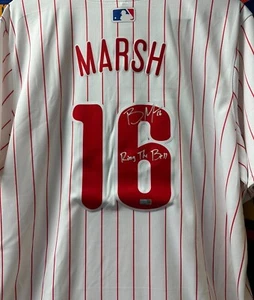 Brandon Marsh Signed Autographed Jersey Philadelphia Phillies COA - Picture 1 of 1