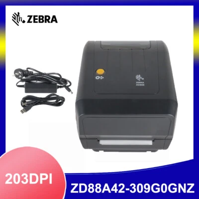 Zebra ZD888TA Desktop Thermal Transfer Barcode Label Printer ZD88A42-309G0GNZ - Image 1 of 4