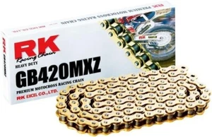 RK Racing Chain GB420MXZ-112 (420 Series) Gold 112 Link Heavy Duty Non O-Ring - Picture 1 of 1