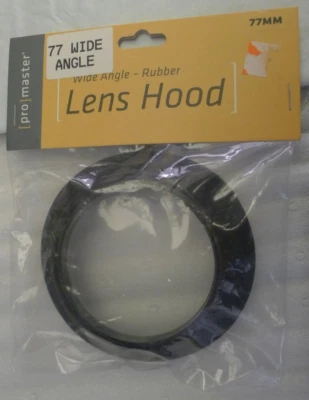 Promaster 77mm Wide Angle Rubber Lens Hood 3805 - NOS NEW - Image 1 of 4