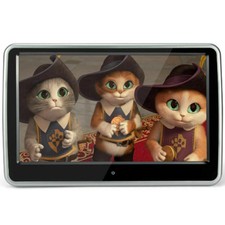MONITOR 10.1' LETTORE DVD INTEGRATO PER POGGIATESTA AUTO USB SD SCHERMO GIOCH