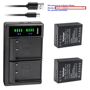 Kastar Fully Decoded Battery LTD2 Charger for Original Olympus BLH-1 BCH-1 HLD-9 - Picture 1 of 11