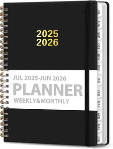 Planner 2025-2026, Weekly and Monthly Calendar Academic Planner (July 2025 - Jun - Picture 1 of 7