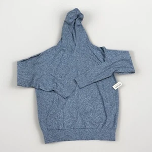 Old Navy Men’s Medium Blue Pull Over Hoodie Large Front Pocket Soft Stretch NWT - Picture 1 of 3