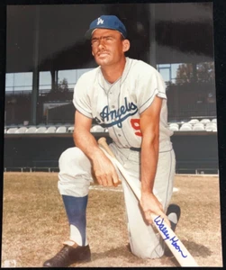 Wally Moon Signed Autographed Photo #2 - Los Angeles Dodgers - COA - Picture 1 of 1