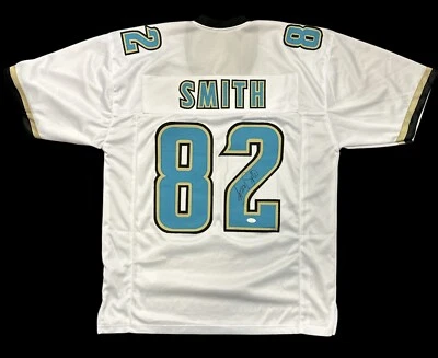 JIMMY SMITH SIGNED PRO STYLE CUSTOM JACKSONVILLE JAGUARS JERSEY W/JSA - Image 1 of 3