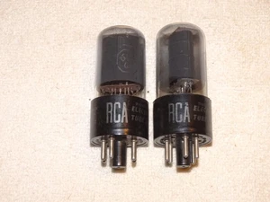 2 x 6V6gt RCA Tubes*Smoked Glass*Super Strong Matched Pair*#3 - Picture 1 of 4