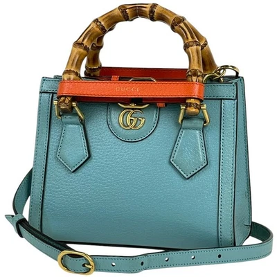 GUCCI Diana мини сумка с короткими ручками Дамская сумка GG Marmont 2WAY наплечная сумка ручная сумка кожа... - Изображение 1 из 4