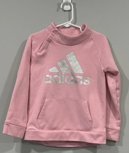 Adidas Pink Sweatshirt Girls 5 - Picture 1 of 3