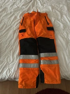Pfanner Chainsaw Trousers Class 2 Full Protection Orange And Black - Picture 1 of 4