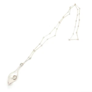Lapponia L8 Halskette Anhänger 25,3 cm Sterlingsilber 1988 selten Schmuck - Bild 1 von 9