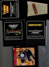 COLECOVISION    HERO,CHOPLIFTER,GYRUSS,FRONT LINE, VENTURE