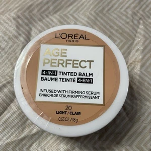 New L'Oreal Age Perfect 4-in-1 Tinted Balm 20 Light .63 oz - Picture 1 of 3