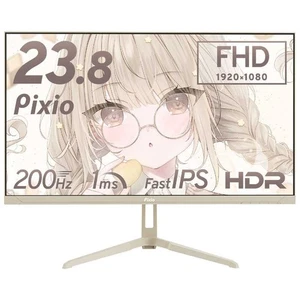 PIXIO PX248WAVEW-O Gaming Monitor 23.8" Full HD (1920 x 1080) Wide Beige - Picture 1 of 12