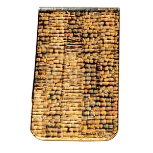 Gold Tone Money Clip 2" Vtg Minimalist Basic Simple - Picture 1 of 4