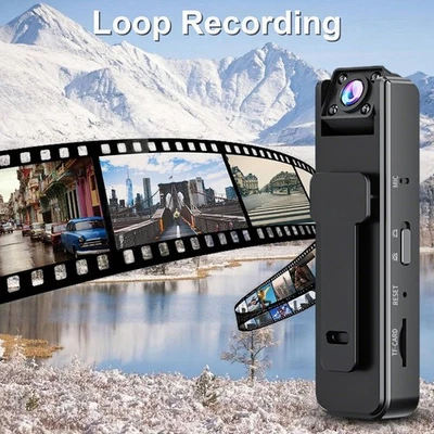 1080P Video Audio Recorder Pocket Night Vision Cam HD Mini Police Body Camera - Image 1 of 4