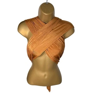 Princess Polly Disco Scarf Top Orange 12 - Picture 1 of 9