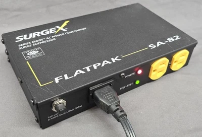 SurgeX FlatPak SA-82 Series AC Power Conditioner Surge Suppressor 120V 8A Tested - Image 1 of 4
