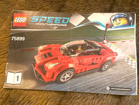 LEGO Speed Champions: La Ferrari 75899 100% Complete w/Manuals- No Box