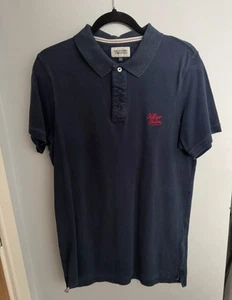 TOMMY HILFIGER DENIM NAVY POLO SHIRT LARGE - Picture 1 of 4