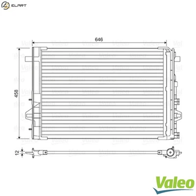 CONDENSER AIR CONDITIONING 814035 FOR MERCEDES-BENZ GLA-CLASS/SUV B-CLASS 1.8L - Image 1 of 4