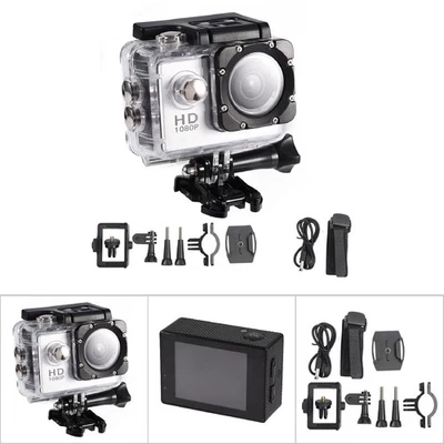 Waterproof Outdoor Cycling Sports Mini DV Action Camera Camcorder (Silver) - Image 1 of 4