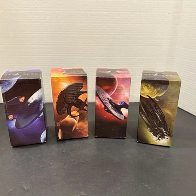 Juego completo de 4 gafas coleccionables Star Trek 2009 nuevas en caja selladas promoción Foto 1 de 4