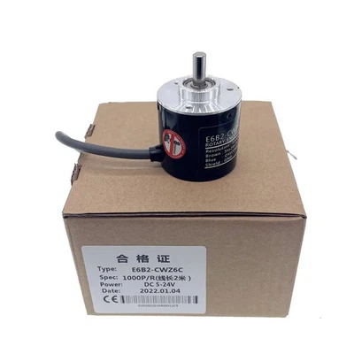 Rotary Encoder Switch Alloy Incremental 5-24V DC NPN Output With 2m Line E6B2 - Image 1 of 4