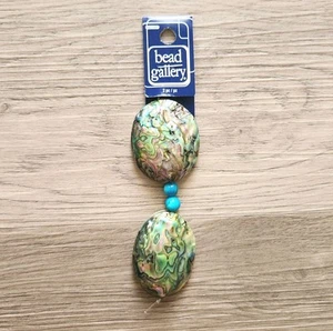 Bead Gallery Abalone Nugget Perlen 30 bis 40 mm Anhänger Charm Neu mit Etikett Nos A - Bild 1 von 7