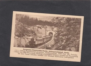 AK, Schlesien, Schlesische Gebirgsbahn, Tunnel Schildau - Rohrlach, 1920 - Bild 1 von 2
