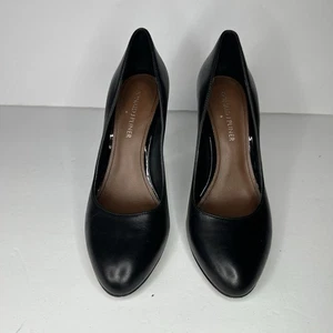 Tacones de tacón Donald J Pliner de cuero negro talla 6,5 M - Imagen 1 de 11