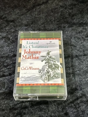 JOHNNY MATHIS - LISTEN! IT'S CHRISTMAS (Tested Cassette, 1999, Halmark) - Image 1 of 3