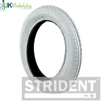STRIDENT 1 Of 12.5 x 2.25 Grey Pneumatic Transit Wheelchair Tyre 12 1/2 X 2 1/4"