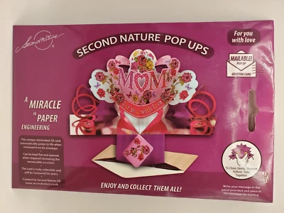 Tarjeta de felicitación 3D emergente Second Nature of England feliz día de la madre con amor Foto 1 de 3