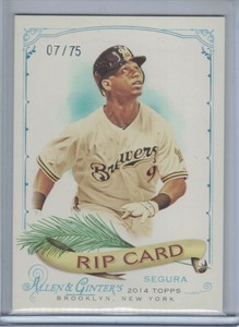 JEAN SEGURA 2014 Topps Allen and Ginter Rip Card Ripped #07/75 #34  D9175