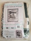 VTG NOS Crown Crafts Texture Woven Fishing Afghan CATCH OF THE DAY 48x60 USA