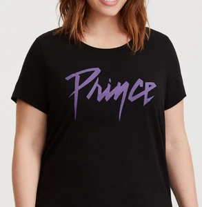 Torrid PRINCE LOGO PURPLE RAIN Women's Girls Plus Size T-Shirt NEW Official - Picture 1 of 2
