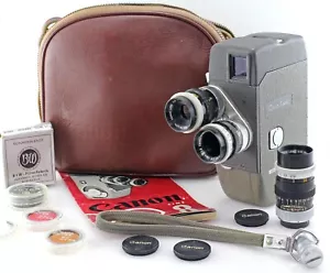 Canon Cine 8 8mm Film Filmkamera mit 6,5mm 13mm 38mm Objektiven + Tasche - Bild 1 von 7