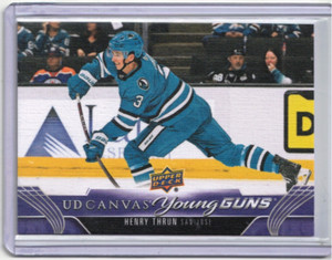 HENRY THRUN 23/24 2024 Upper Deck UD Canvas Young Guns Rookie Card #C117 117