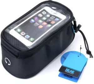 New Roswheel Bicycle Smart Phone Bag with Touch Screen Window Black Zip Pocket - Picture 1 of 1