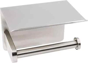 Soporte de papel higiénico adhesivo con estante para teléfono soporte de papel pañuelo de papel almacenamiento - Imagen 1 de 1
