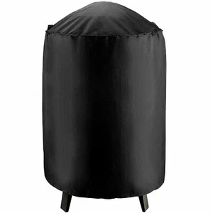Black Electric Round Smoker Cover Waterproof Sun Resist (Includes Storage Bag) - Picture 1 of 4