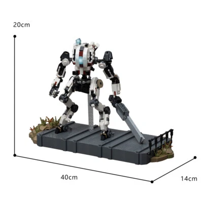 ZITIANYOUBUILD Mecha Robot with Stand from Shooting Game Building Toys 1228 - Image 1 of 3