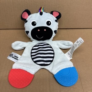 Baby Einstein 10" Zebra Teether Crinkle Baby Toy Plush - Picture 1 of 6