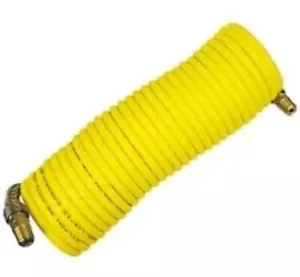 MILTON 1669 1/4 " x 25 ft. Nylon Re-Koil Air Hose, Yellow - Bild 1 von 2