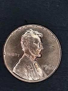 1962D) Error DD/RPM obverse reverse error uncirculated cent#107 make offer - Picture 1 of 11